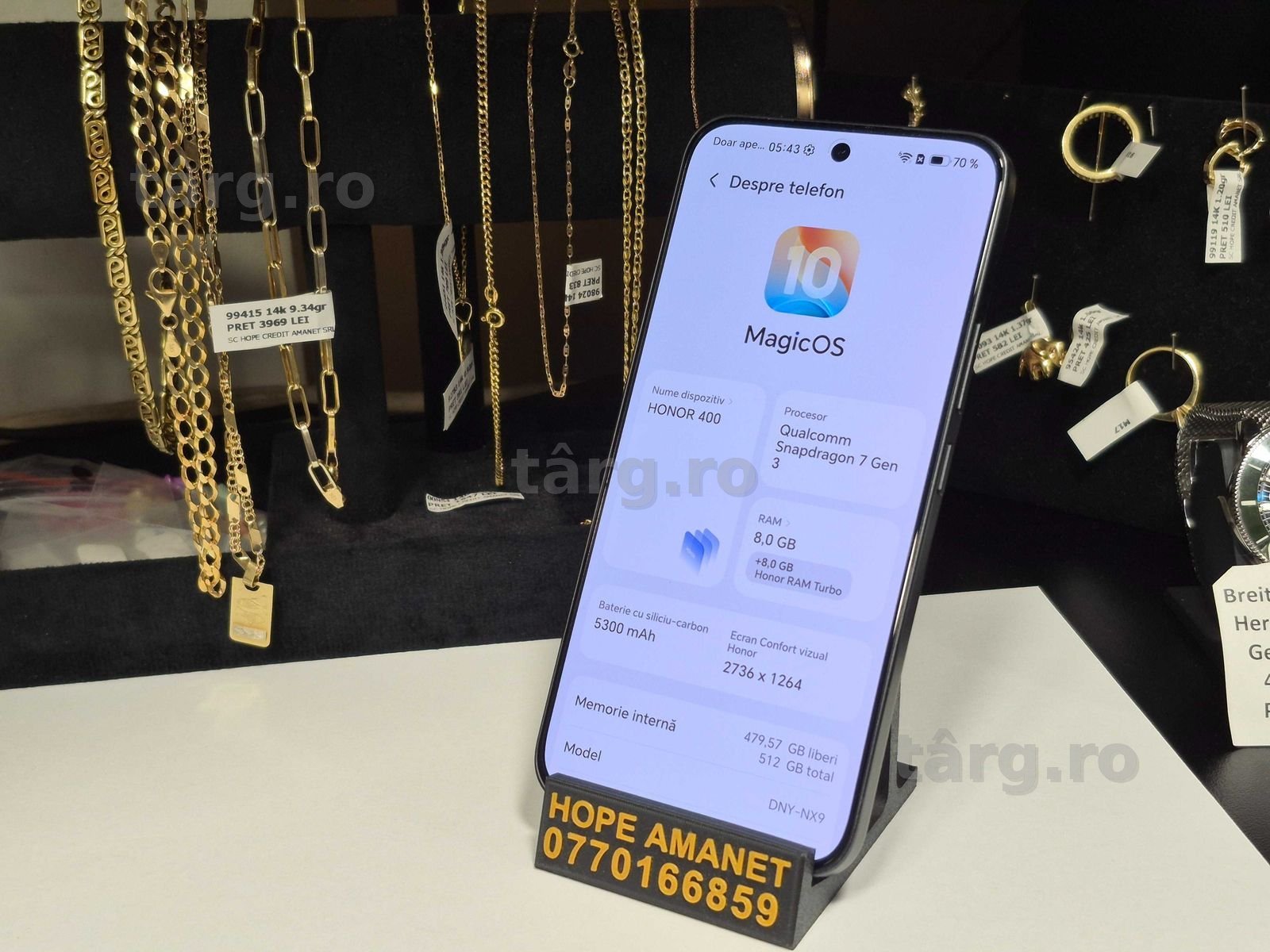 Hope Amanet P10/Honor 400 5G  256 GB/ FULL BOX 3