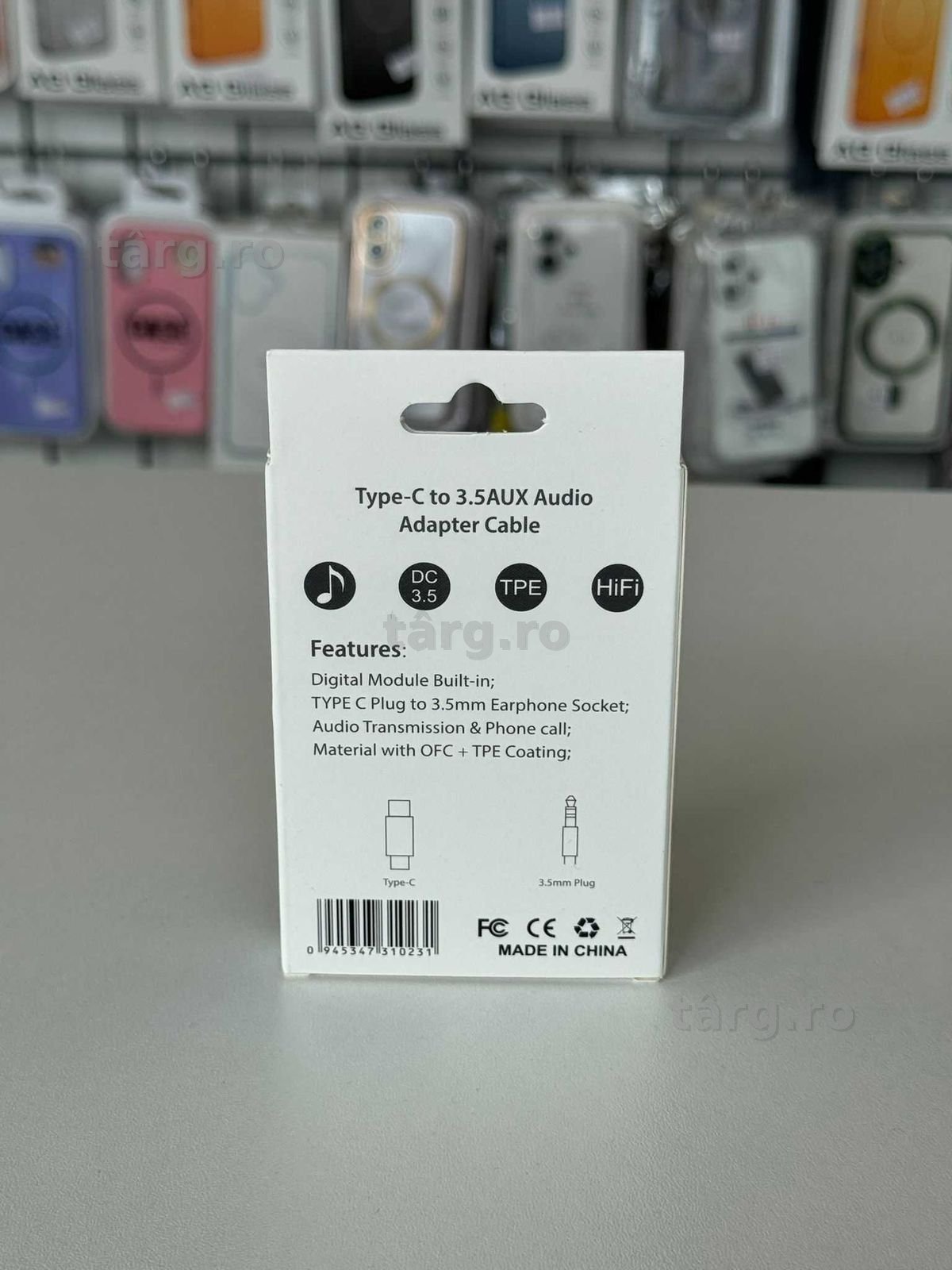 Cablu audio Auxiliar- USB C, 1 m 2