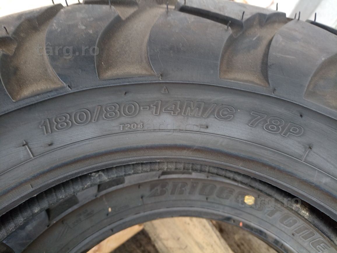 2 anvelope NOI Bridgestone 180/80 R14 dot 2919 2