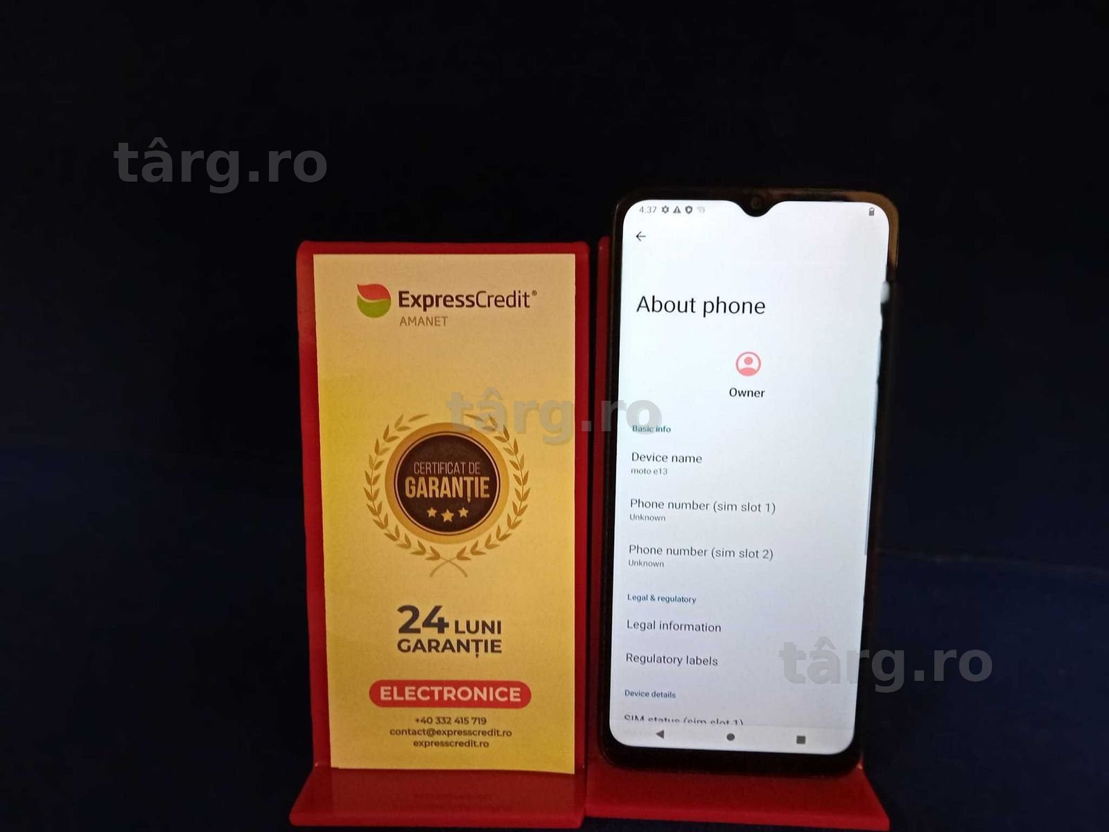 Motorola E13 64 GB/2 GB RAM ( B34749.2 / Ag28 Doi Baieti ) Garantie 2 ani ! 2
