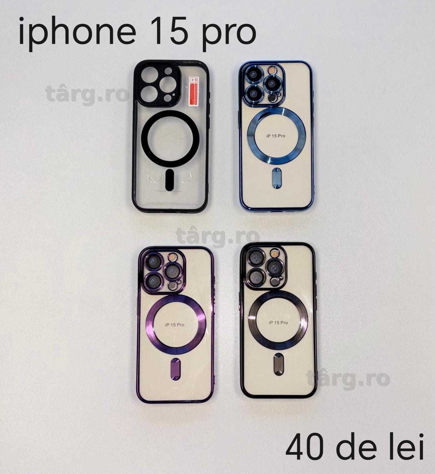 Huse, Folii, Cabluri iPhone 15 Pro - Montaj gratuit folie 2