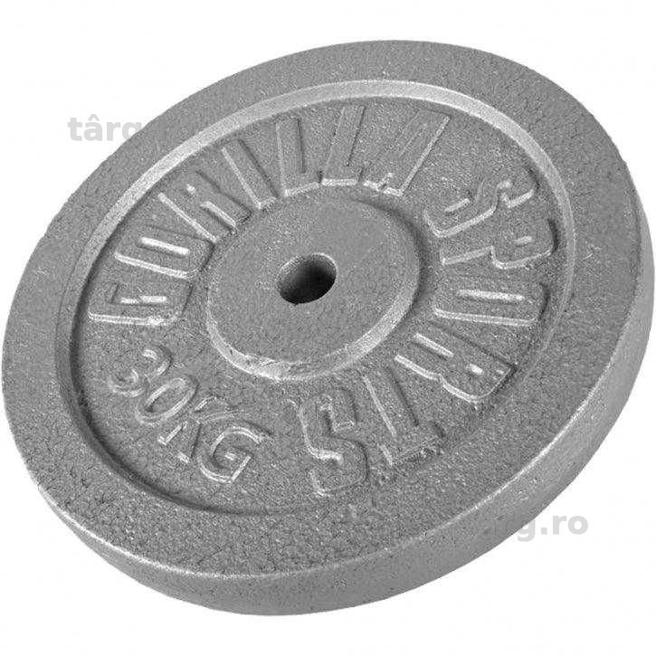 *Disc din fontă 30/31 mm 30 kg Argintiu Gorilla Sports