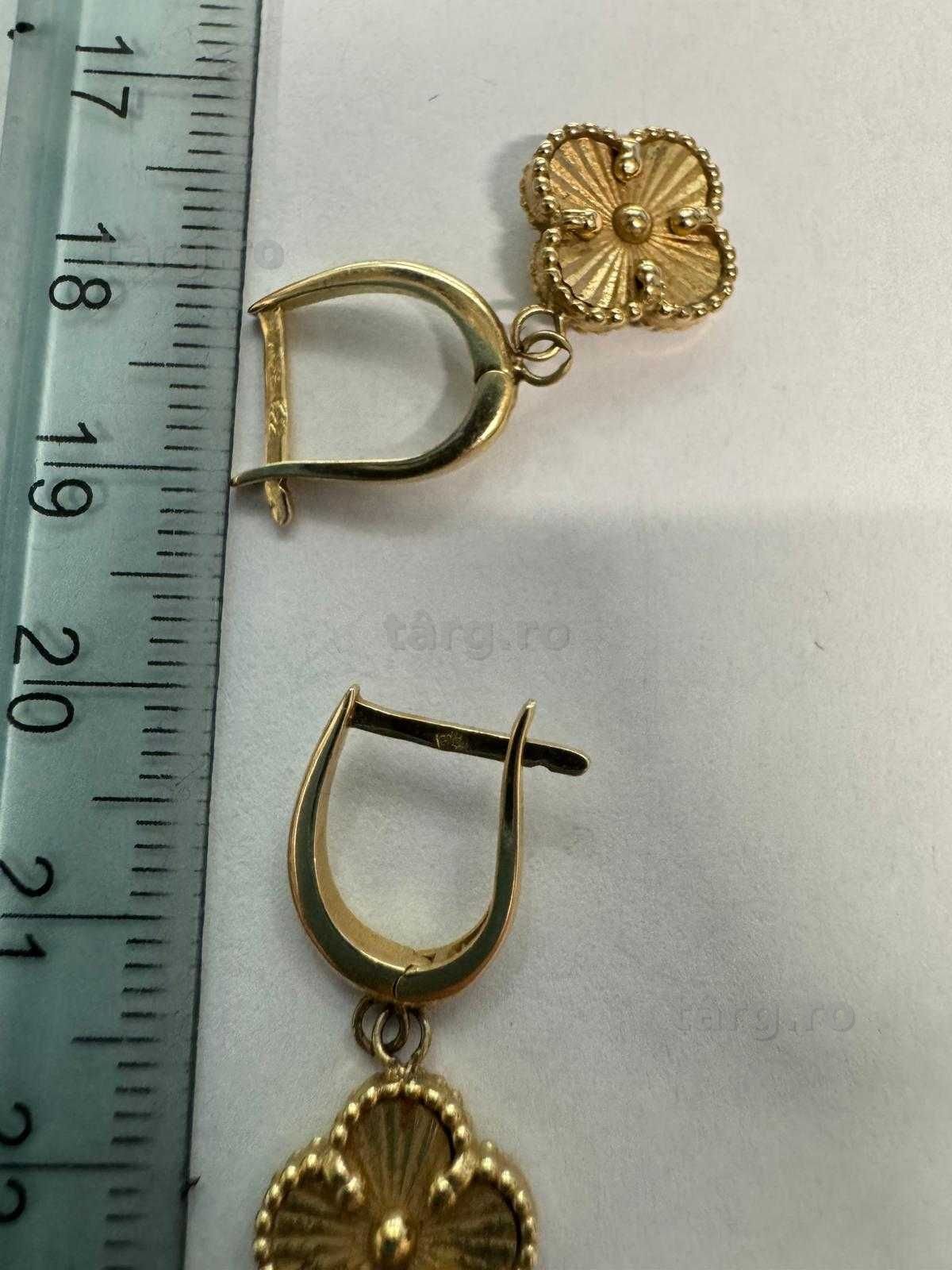 Cercei din aur 14k (70336.1/ 10 Pacurari 1) garantie 2 ani! 5