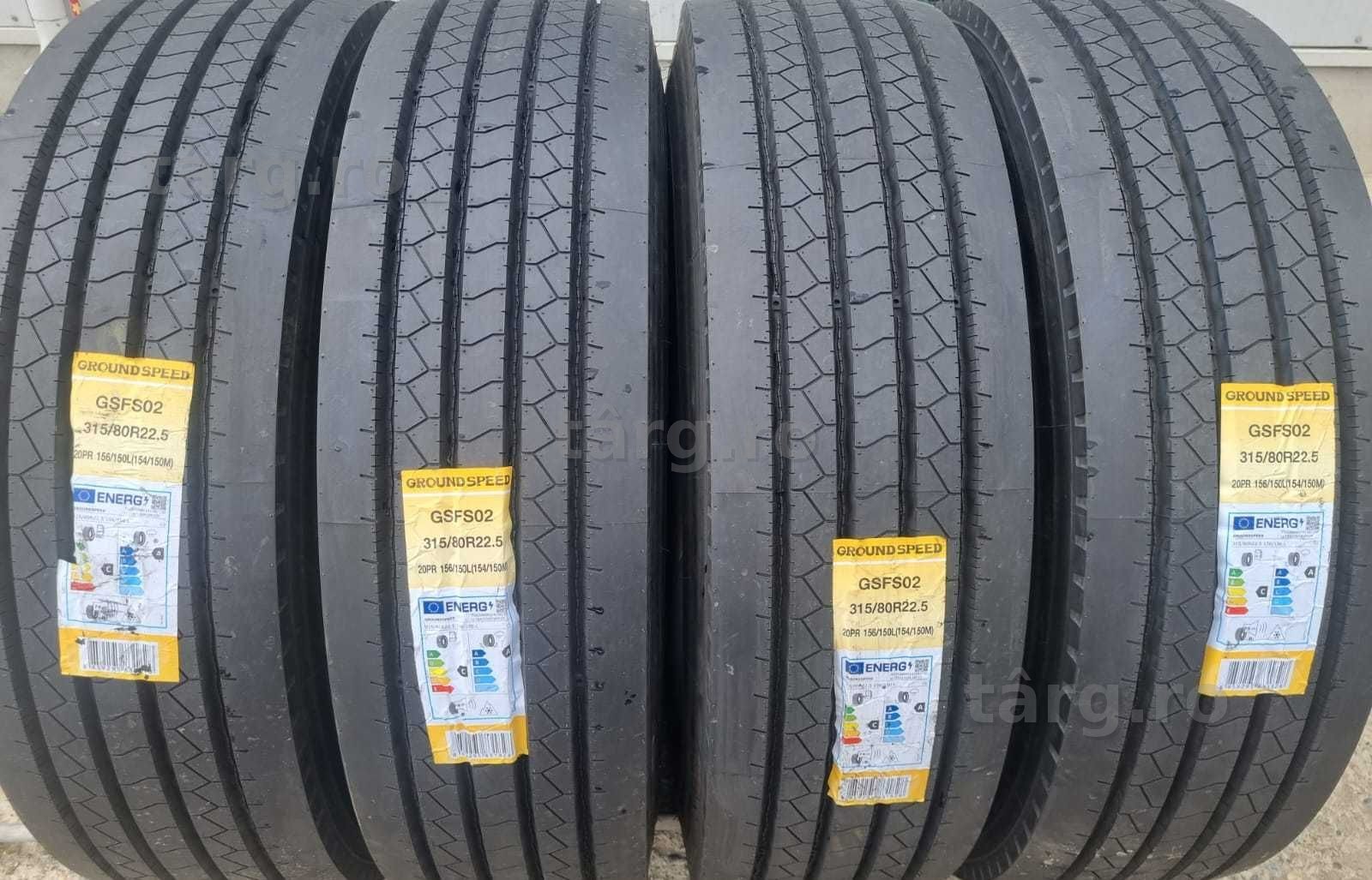 315/80 R22.5 GROUNDSPEED (Thailanda) 20PR Anvelope camion directie M+S