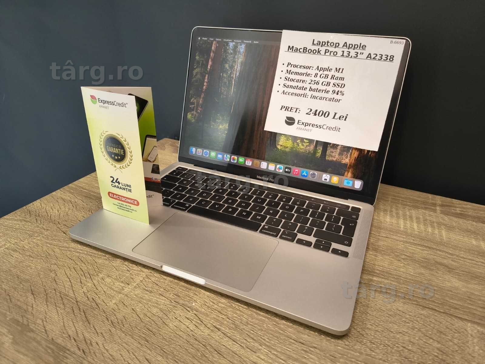 (AG51) Laptop Apple MacBook Pro 13,3" b6693 - Garantie 2 ani!