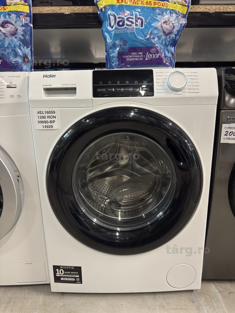 Mașină de spălat rufe slim 8kg Haier HW80-BP14929, factura si garantie 12 luni