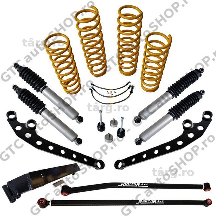suspensie raptor 4x4 complete trial, kit +6cm jimny 2018+