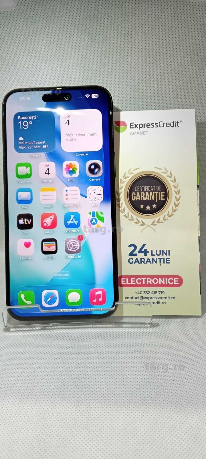 iPhone 16 Plus (Ag18 Tutora b.28500) Garantie 2 ani!