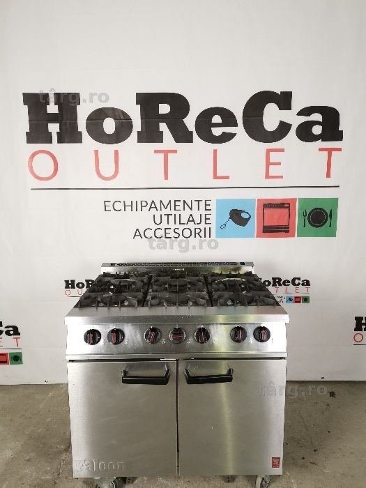 FALCON Masina de gatit cu 6 focuri; Aragaz profesional cu 6 ochiuri