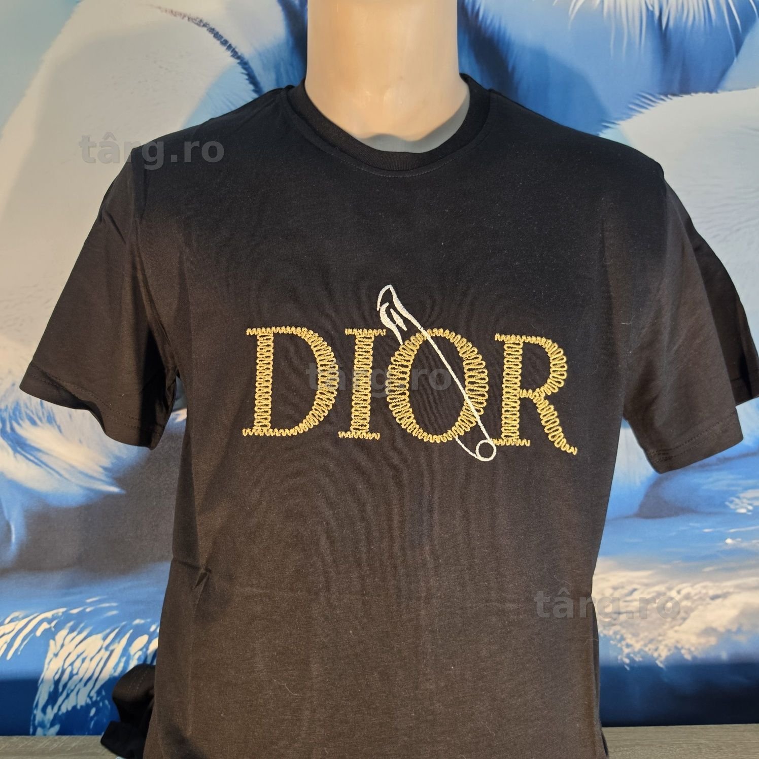 Tricou DIOR, negru, marimea XXL