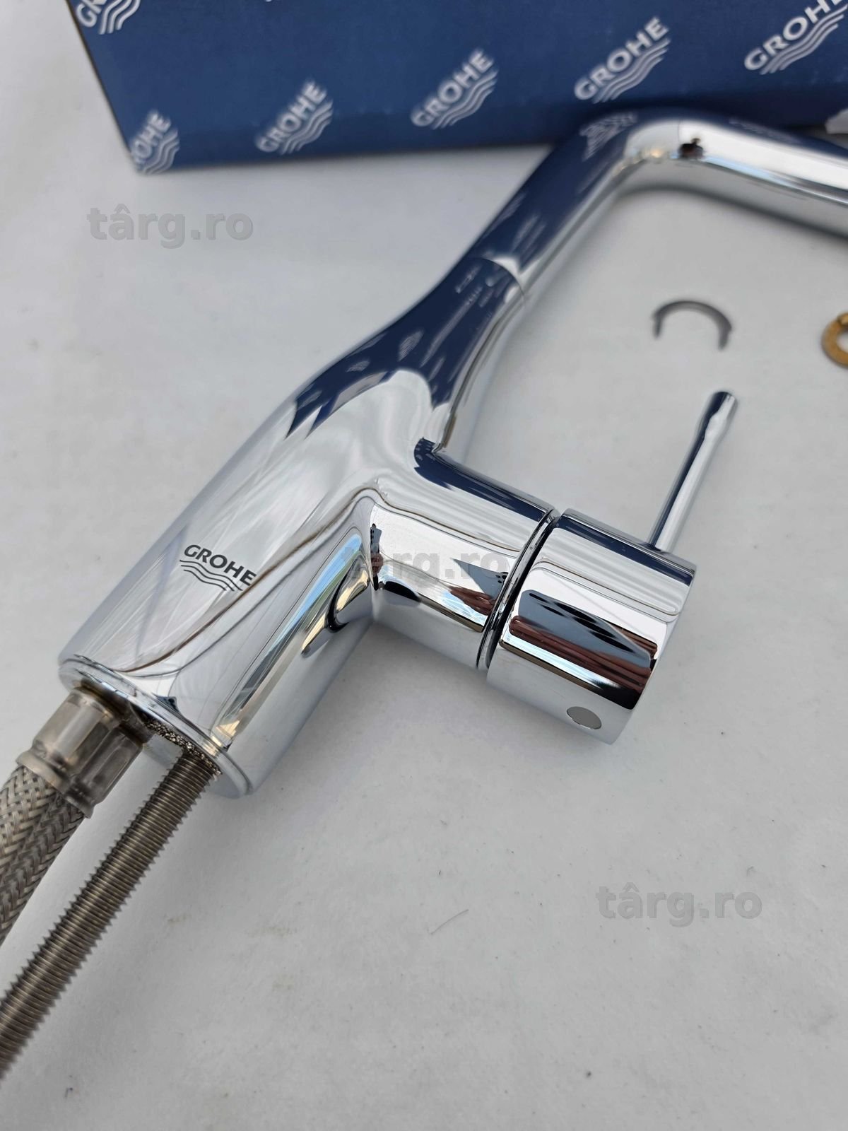 Baterie lavoar Grohe Essence new XL pentru lavoare tip bol pipa lebada 4