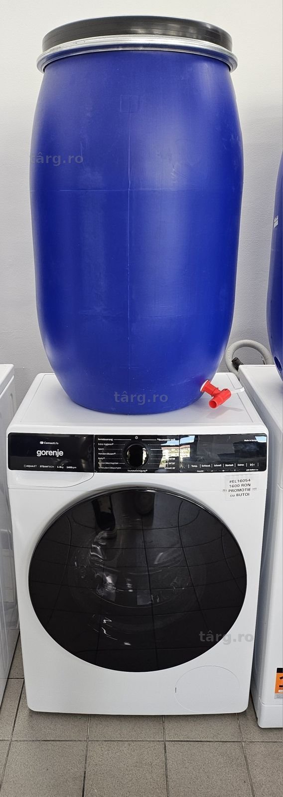 Masina de spalat automata cu BUTOI Gorenje SteamTech, 8 kg, 1400 RPM, Inverter + Factura + 12  Luni Garantie