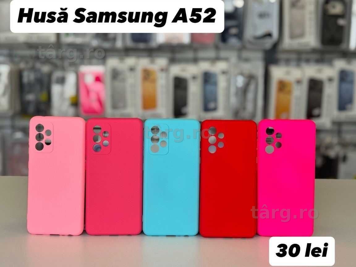 Husa silicon, folie, cablu incarcator Samsung A52