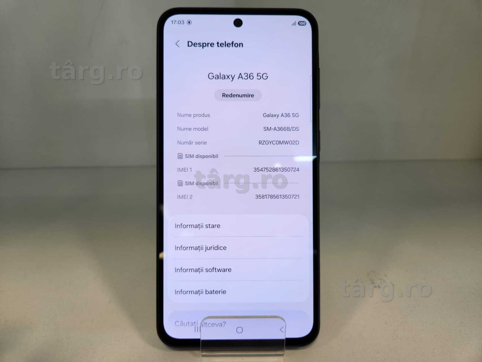 Telefon Samsung A36 5G 6/128Gb – Baterie 100% (Ag8 Tudor/B75351) – Garantie 2 Ani! 6