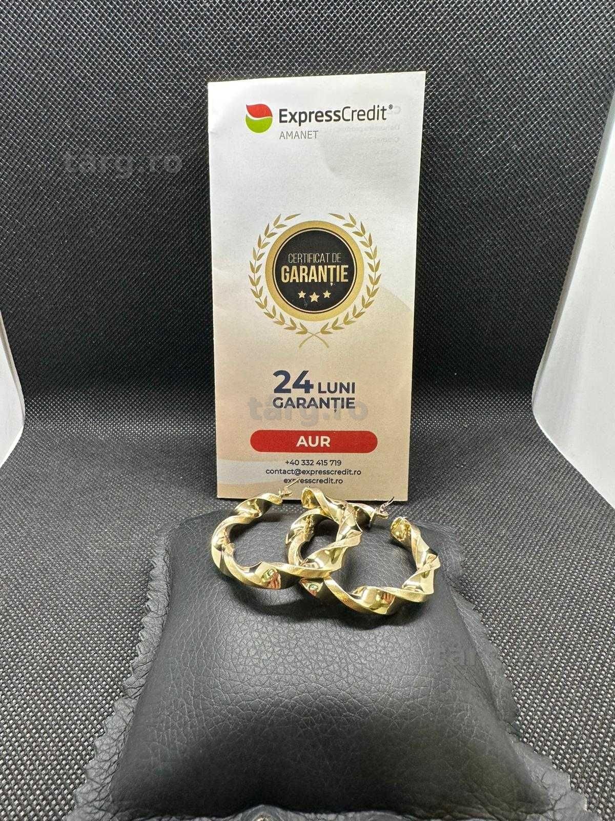 Cercei aur 14k 5,30g (Ag29 Siraj B.34547.1) Garantie 2 ani!