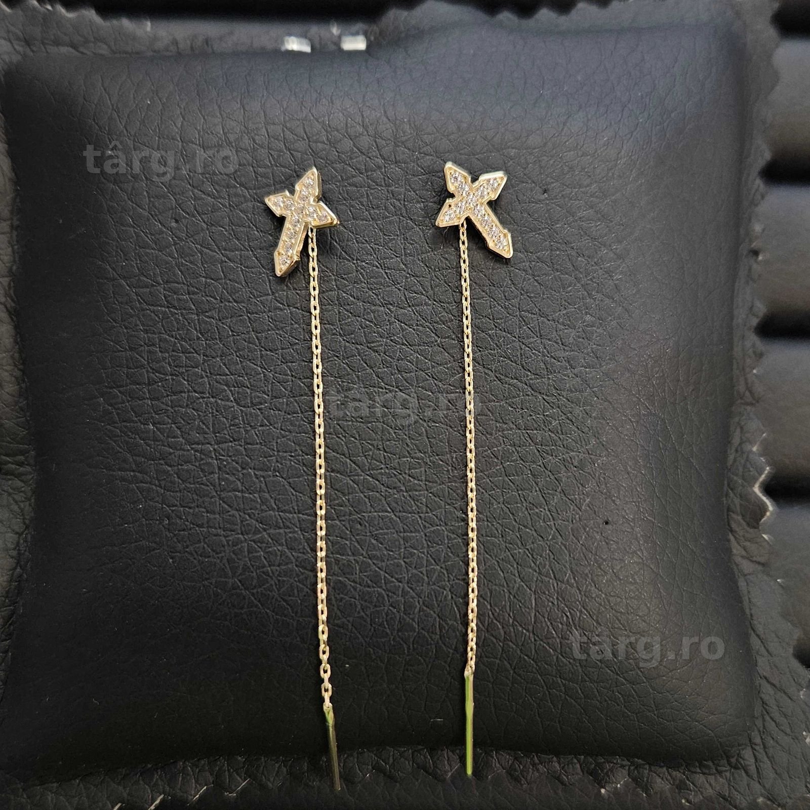 Cercei Aur 14K - 1.27 grame / 600 lei ( B34338.1 / Ag28 Doi Baieti )