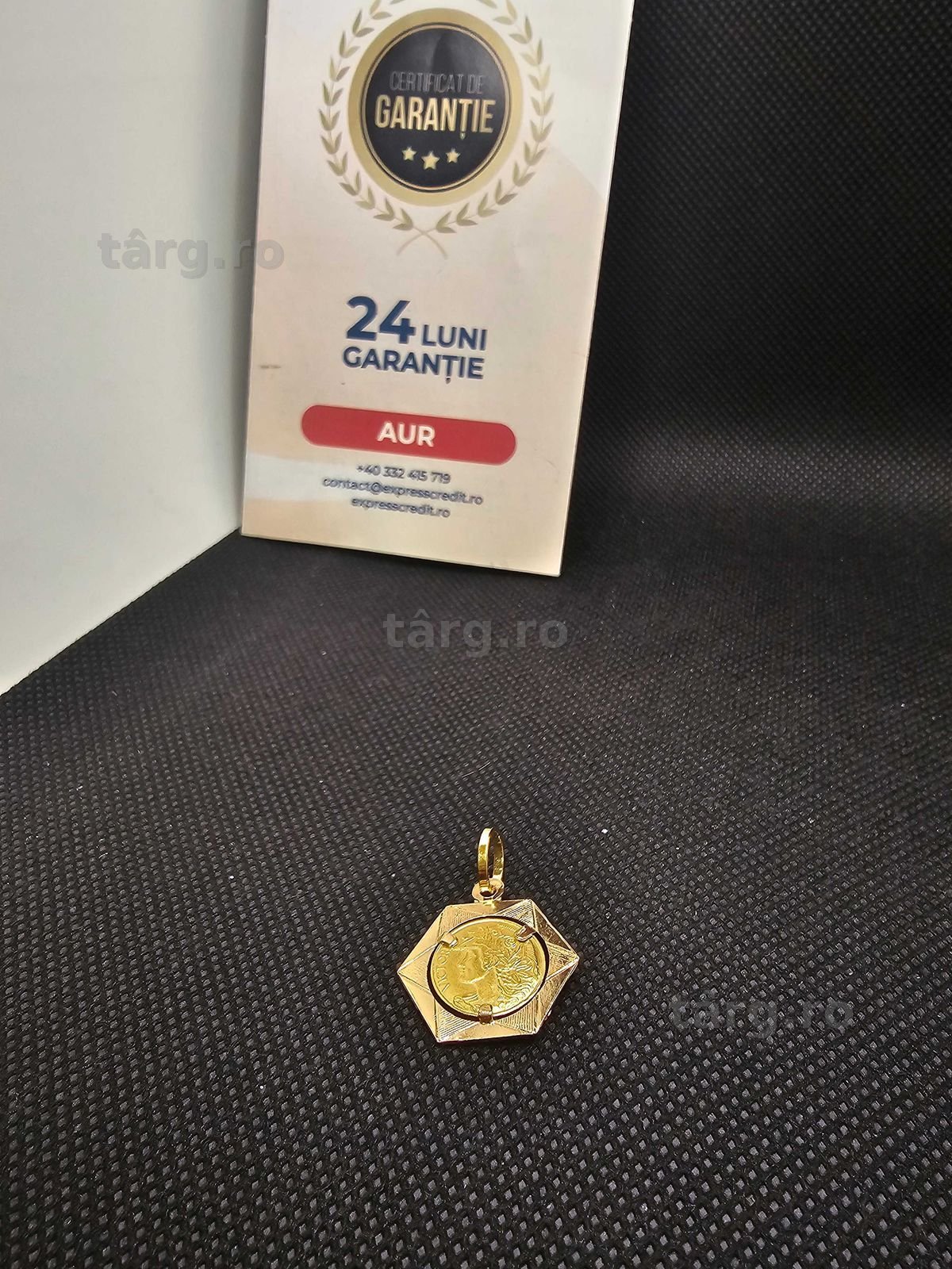 Pandantiv aur 18K 2.53g (50464.4 AG 11 Piata Nicolina) 2 ani garantie! 3