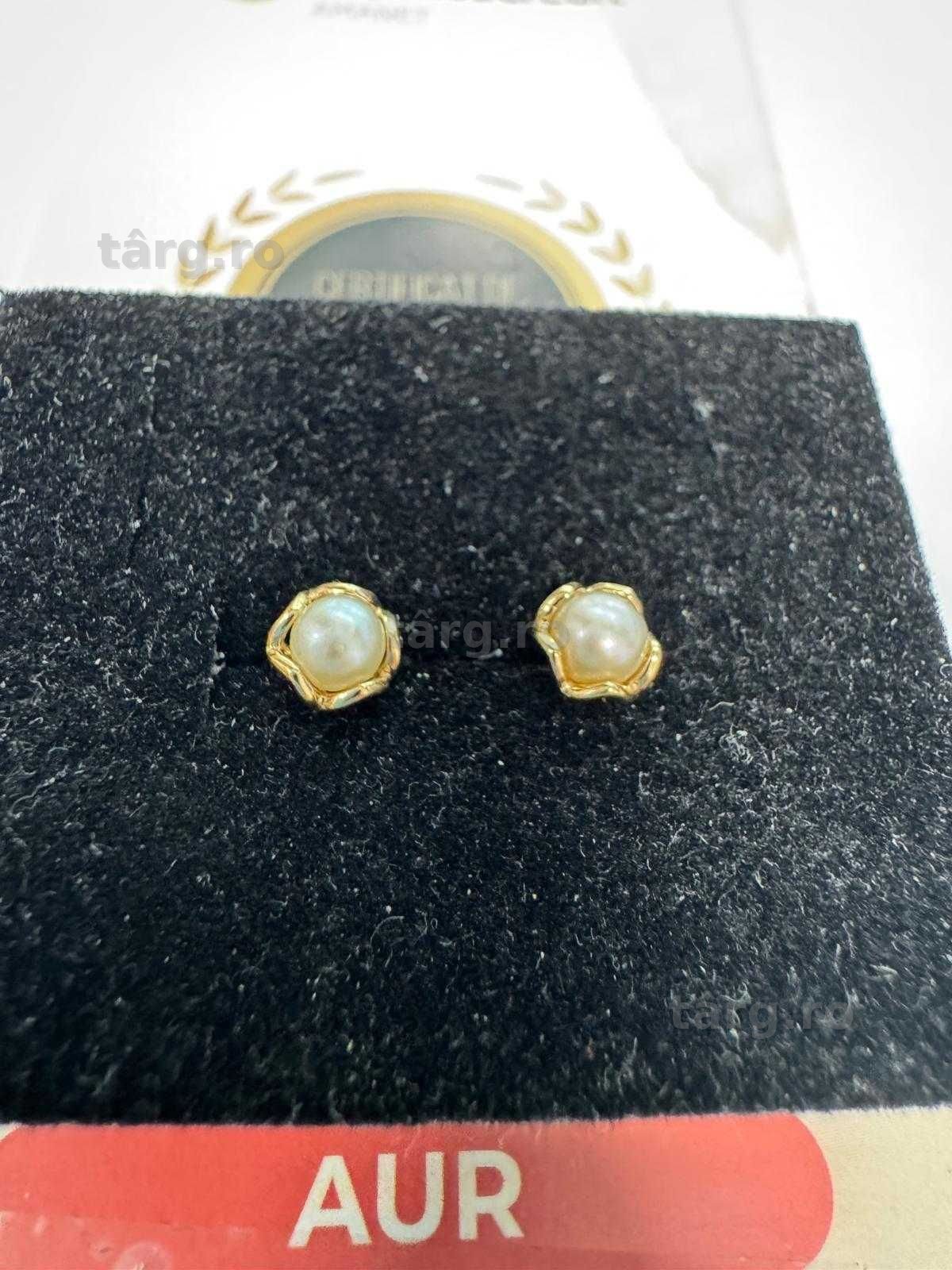 Cercei din aur 14k (70182.1/ 10 Pacurari 1) garantie 2 ani! 2