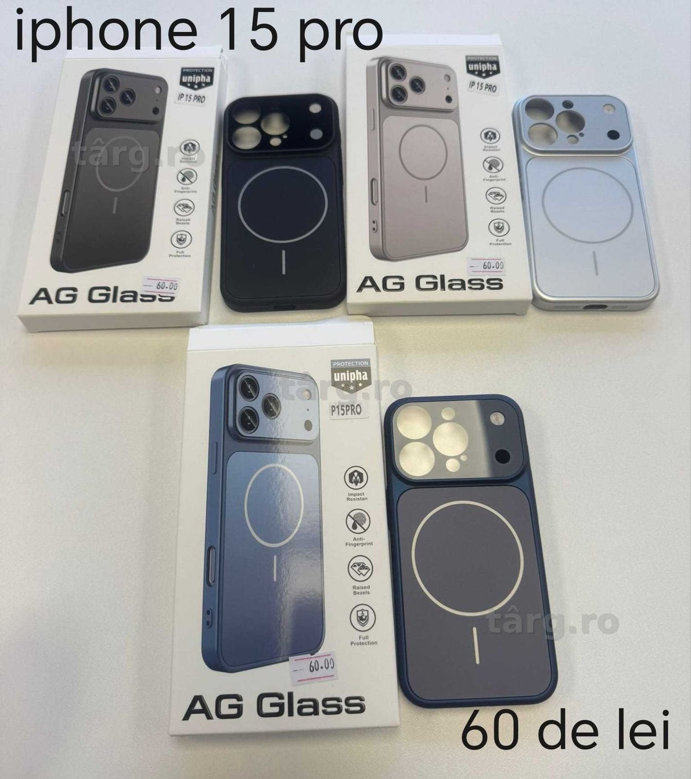 Huse, Folii, Cabluri iPhone 15 Pro - Montaj gratuit folie 4