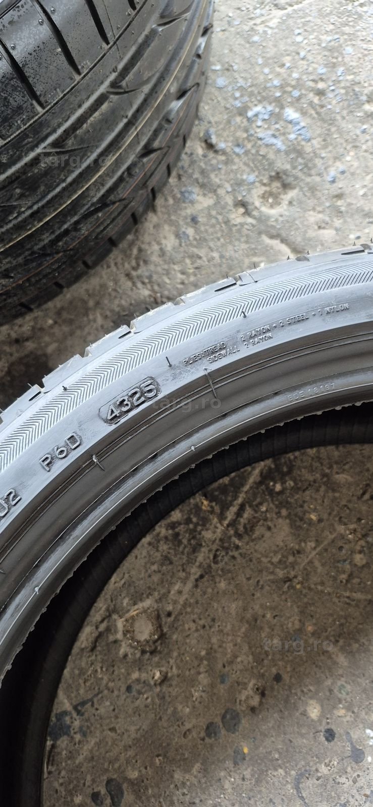 4 anvelope vara noi runflat Bridgestone,fata 225/40/19,spate 255/35/19,dot 2025.Pretul este pe bucata. 7