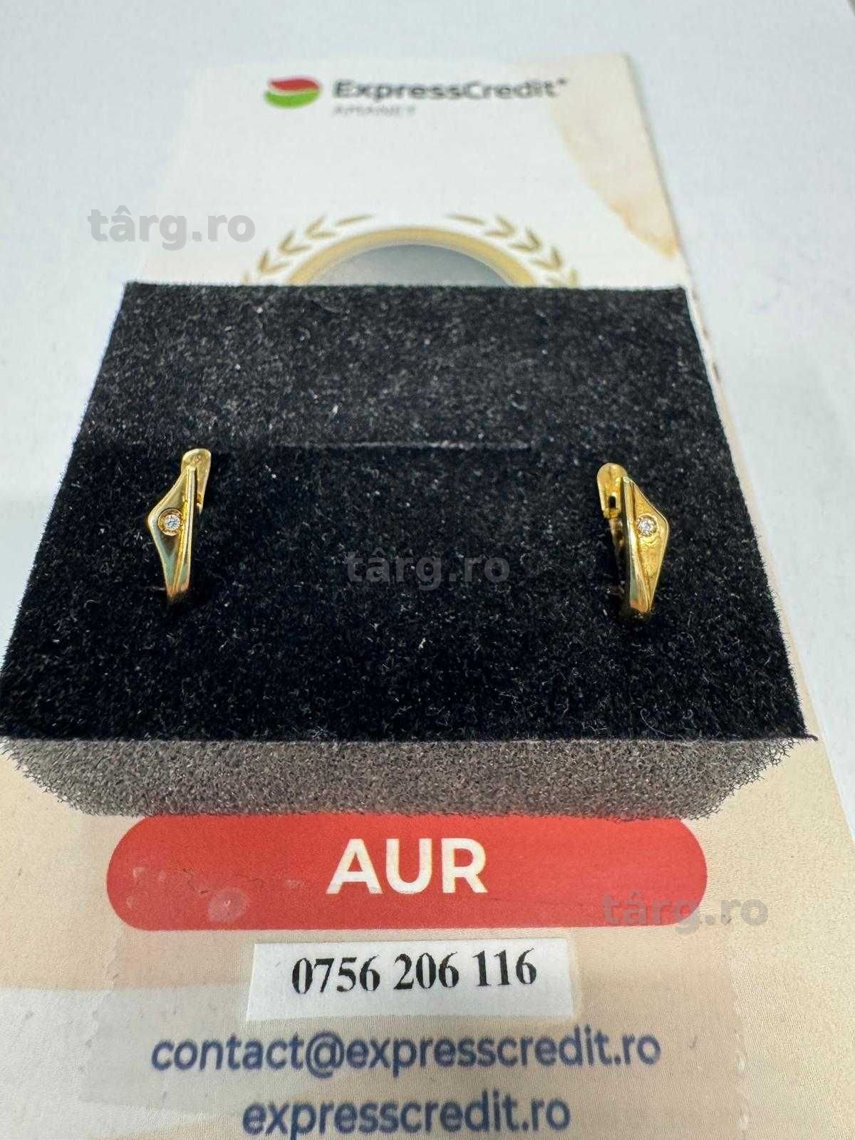 Cercei din aur 18k (69995.1/ 10 Pacurari 1) garantie 2 ani!