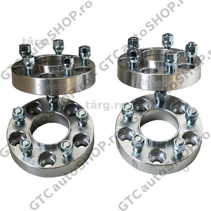 Flanse distantiere Tyrex 30mm, 5x127 Jeep JL, JT, WK2 cu guler centrare