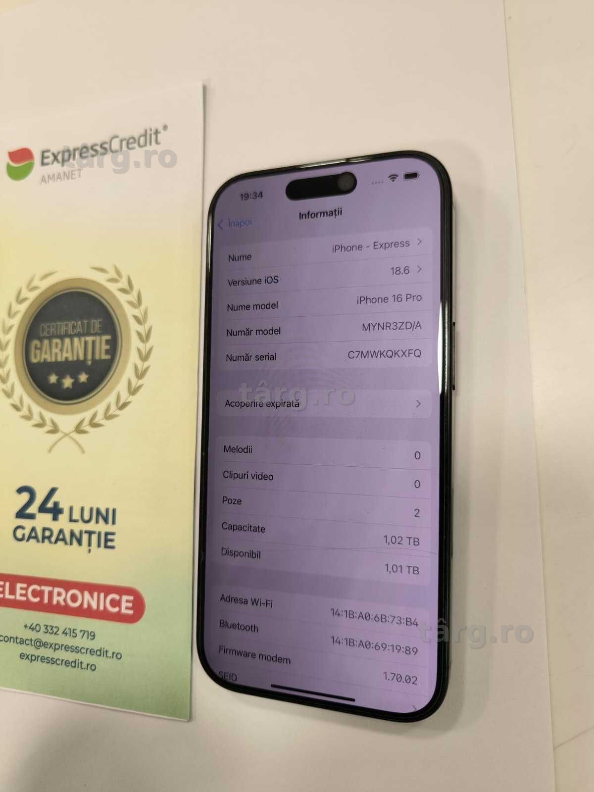 iPhone 16 Pro 1Tb  (Ag24 Harlau b.44821) - Garantie 2 ani 4
