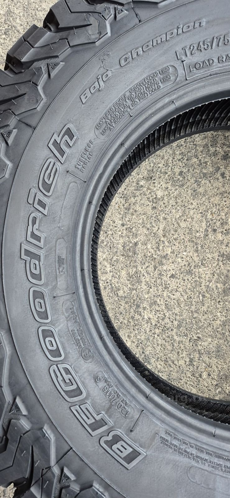 4 anvelope  M+S BFGoodrich 245/75/16.Pretul este pe bucata. 4