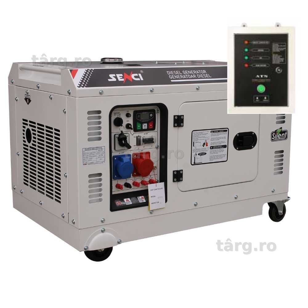 Generator de curent insonorizat Senci SCD20 TEQ putere max 20kVA 230V/400V, Diesel, fara ATS