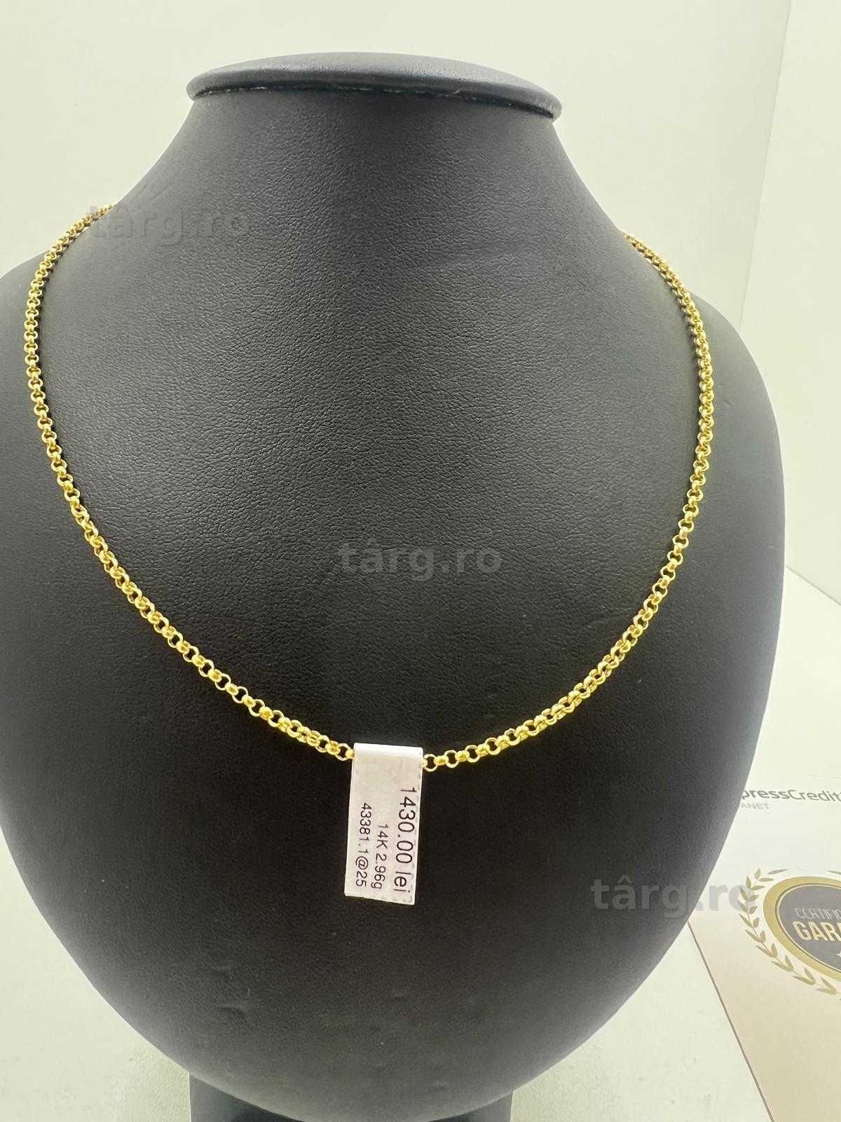 Lant Aur 14K 2.96g (Ag25 Belvedere B.43381.1) Garantie 2 ani! 3