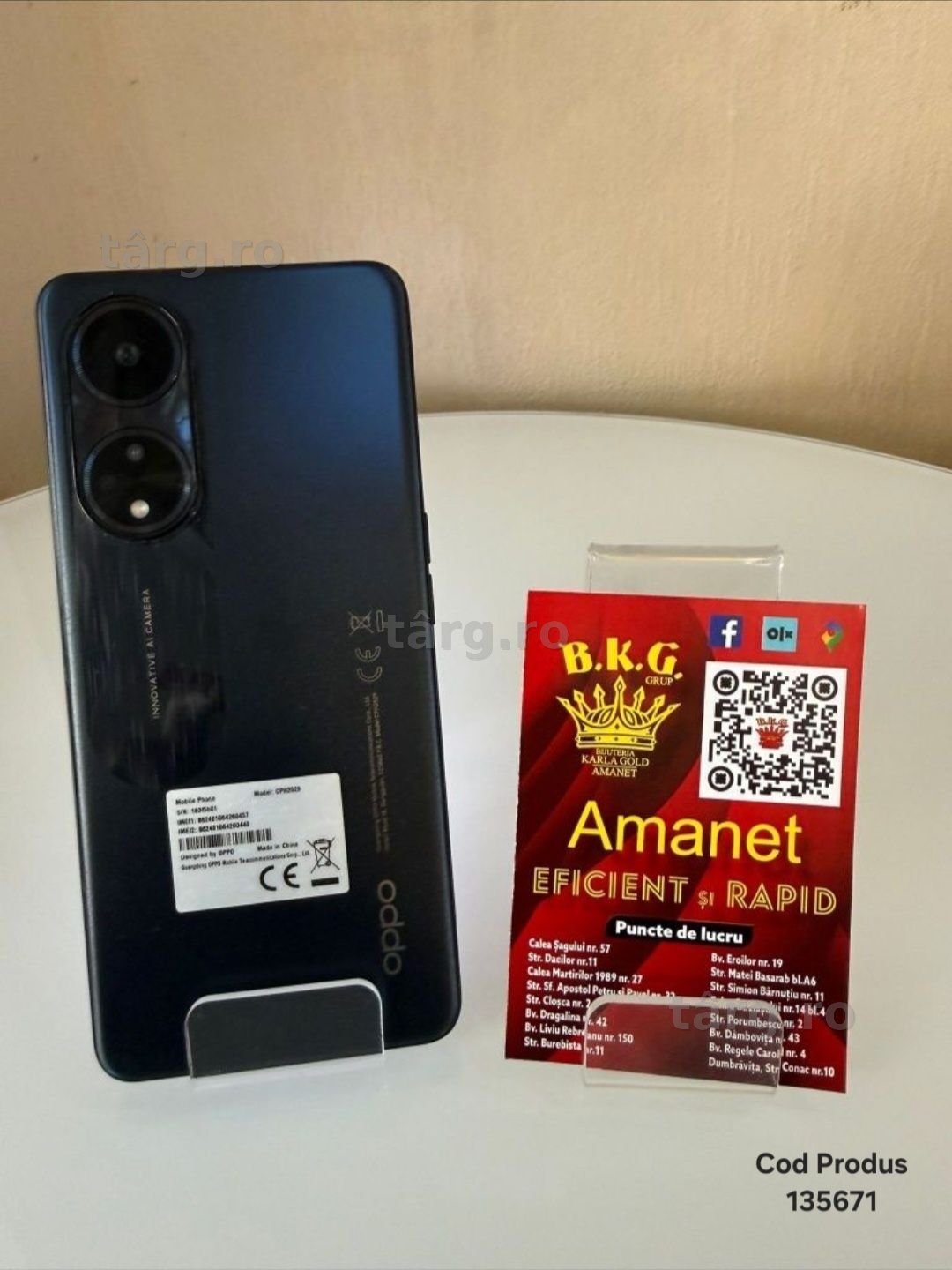 Oppo A98 256gb Amanet BKG