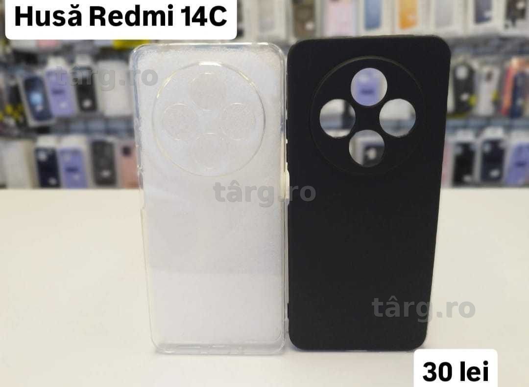 Husa silicon, folie, cablu, incarcator Redmi 14 C