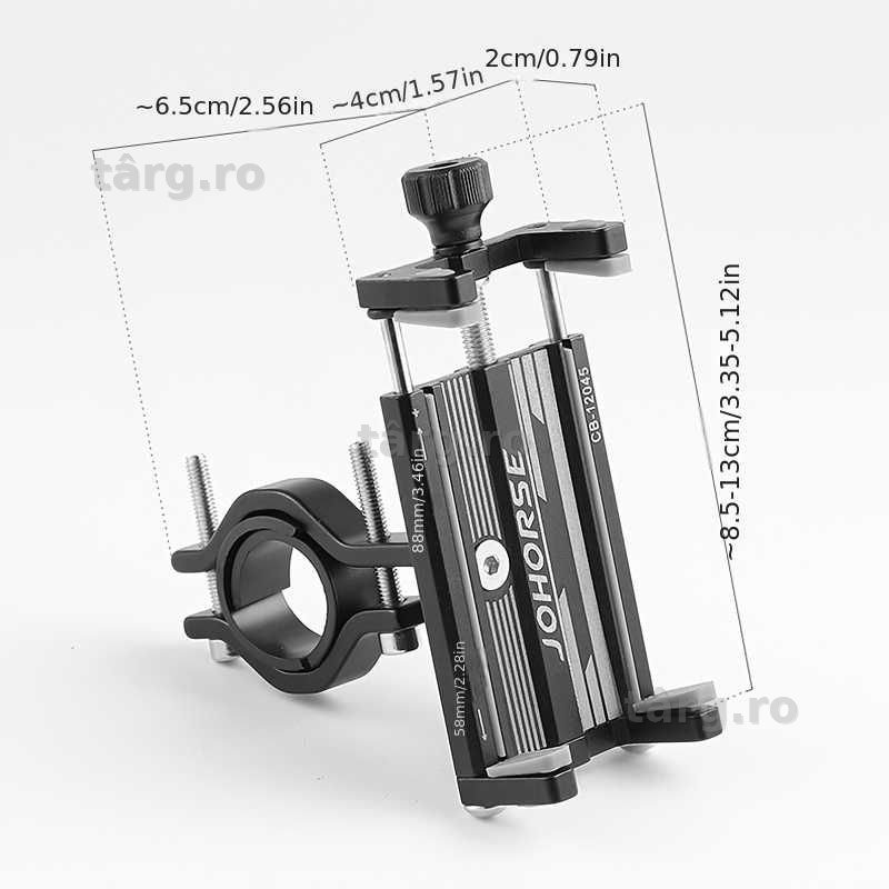 Suport de telefon Bicicleta/Moto/Scuter/Trotineta, montare pe ghidon, Aluminiu 4