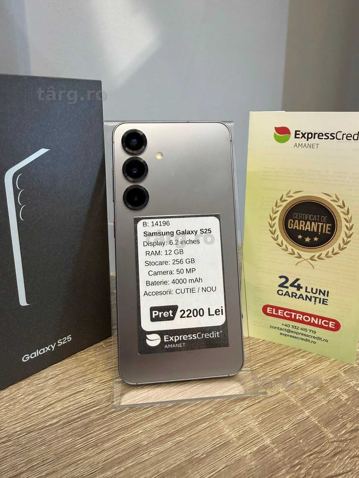 (AG42) Samsung Galaxy S25 B.14196.1 GARANTIE 2 ANI