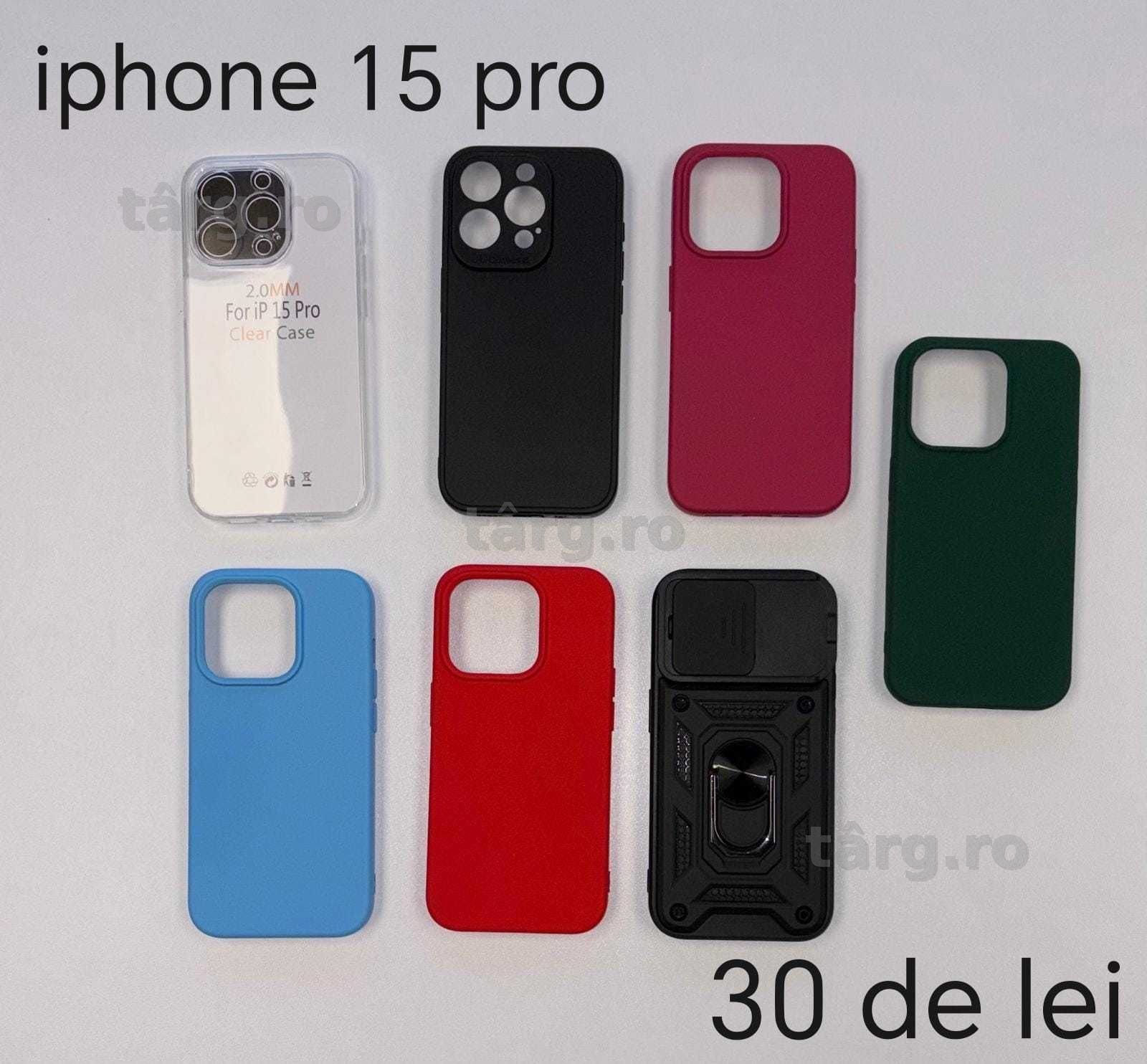 Huse, Folii, Cabluri iPhone 15 Pro - Montaj gratuit folie 5
