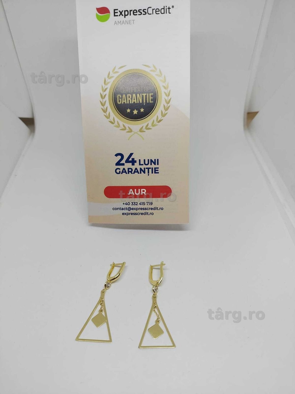 Cercei 14k 2.83gr (34623/30 Pacurari 2) Garantie 2 Ani!