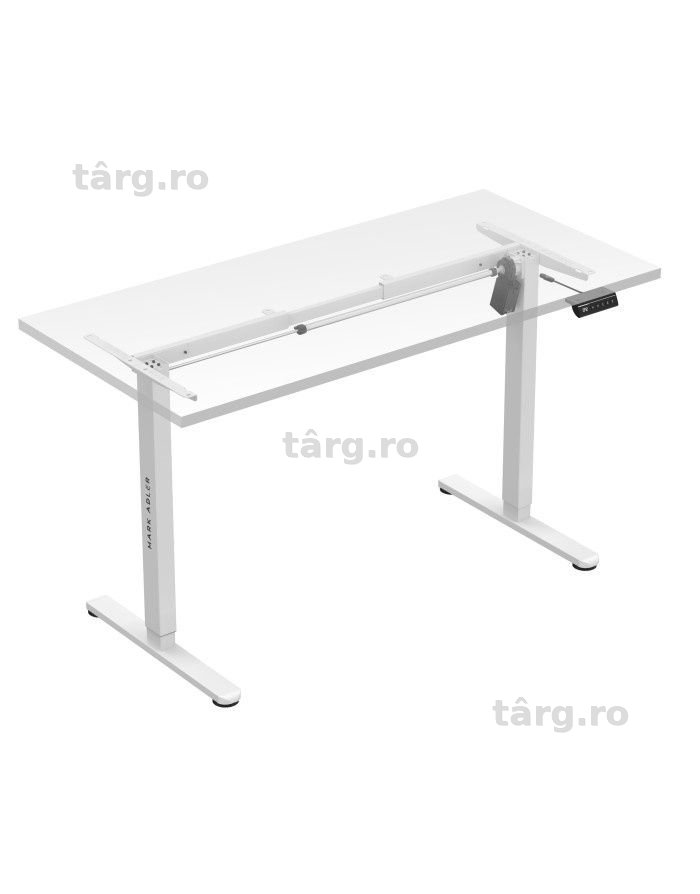 Cadru de birou electric reglabil, alb