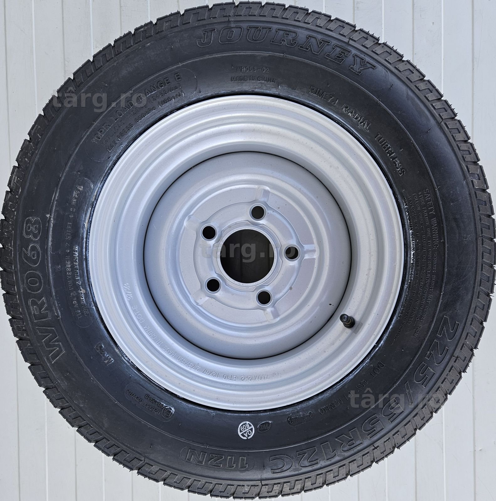 Roata 225/55 R12C 112N, Anvelopa Journey pe Janta 7Jx12 5/67/112 ET10 2