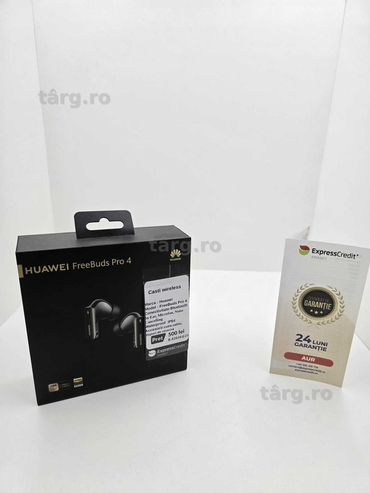 Casti Huawei FreeBuds Pro 4 (Ag25 Belvedere B.42626)-Garantie 2 Ani!