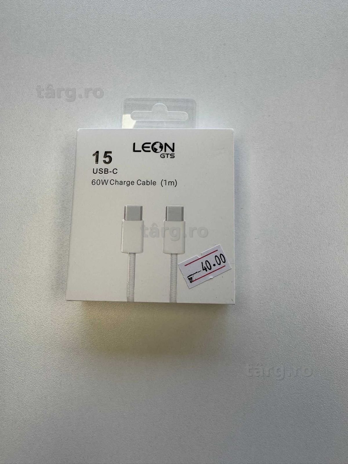 Cablu de incarcare textil, 60W USB C-USB C, 1M 2