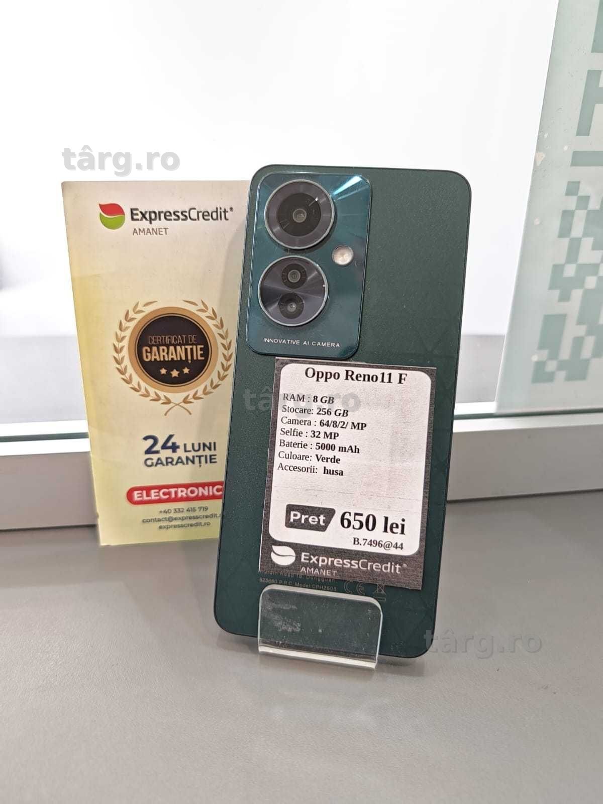 Oppo Reno 11F 5G 8/256 Gb (Ag44 B7496) - Garantie 2 ani!