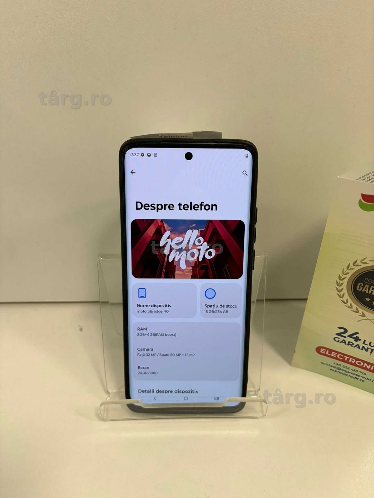 Motorola Edge 40 5G 256GB (Ag1 Alexandru B53410) Garantie 2 ani!