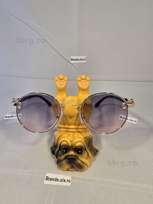 Set Ochelari de soare Cartier Round Pink,  made in Italy