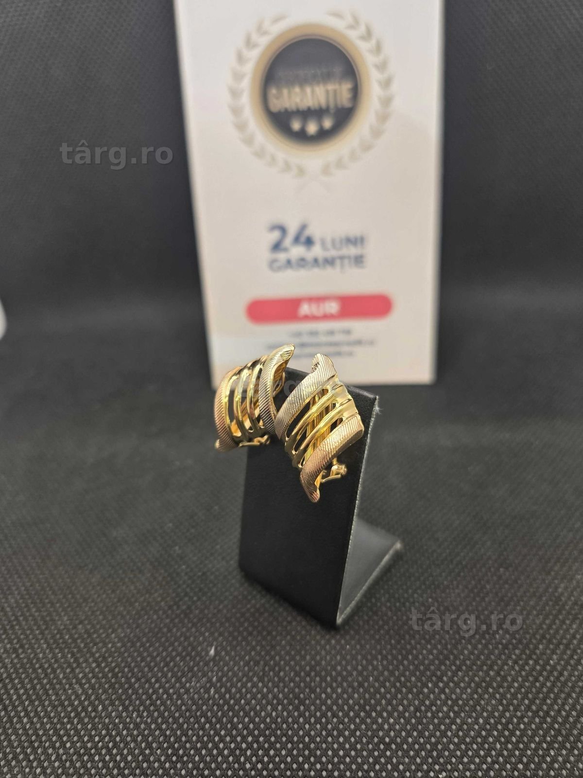 Cercei aur 18K 6.0g (49886.3 Ag11 Piata Nicolina) Garantie 2 ani! 3