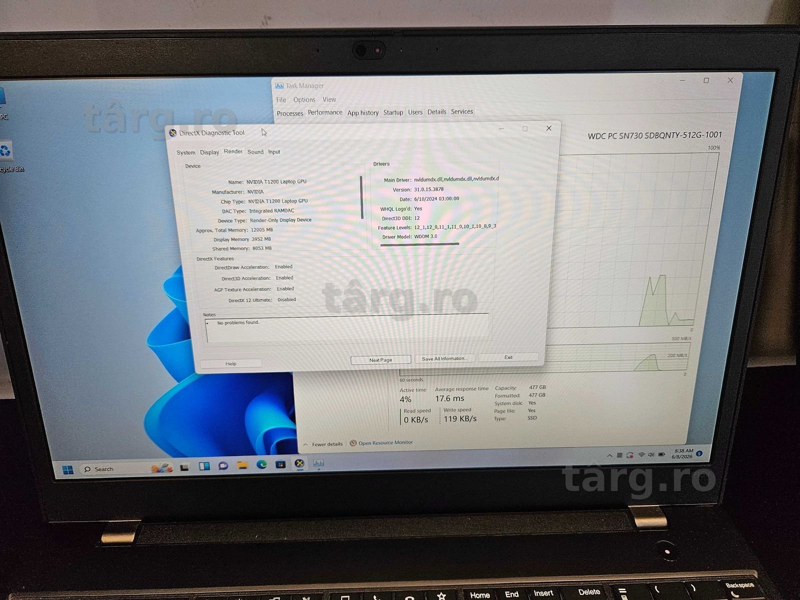 Hope Amanet P10/Laptop Lenovo ThinkPad P15v Gen 2 i7 11th SSD NVIDIA T1200 4