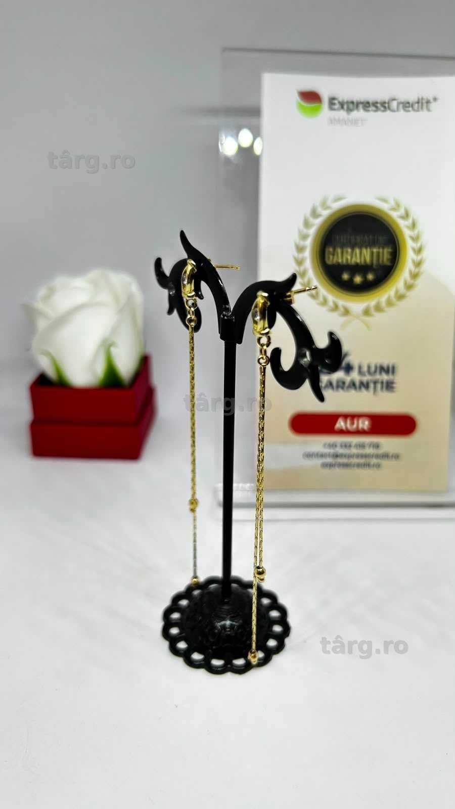 Cercei Aur 14K 3.34g (AG1 Alexandru B54003) - Garantie 2 ani! 2