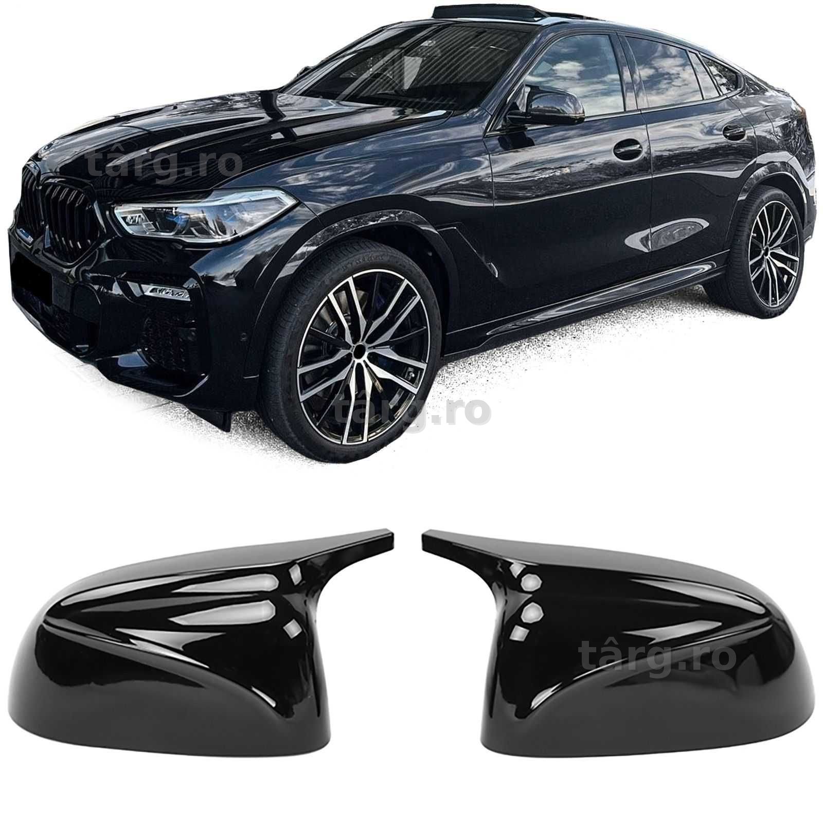 Capace oglinzi exterioare, negru lucios,la BMW X5 G05, X6 G06, X7 G07