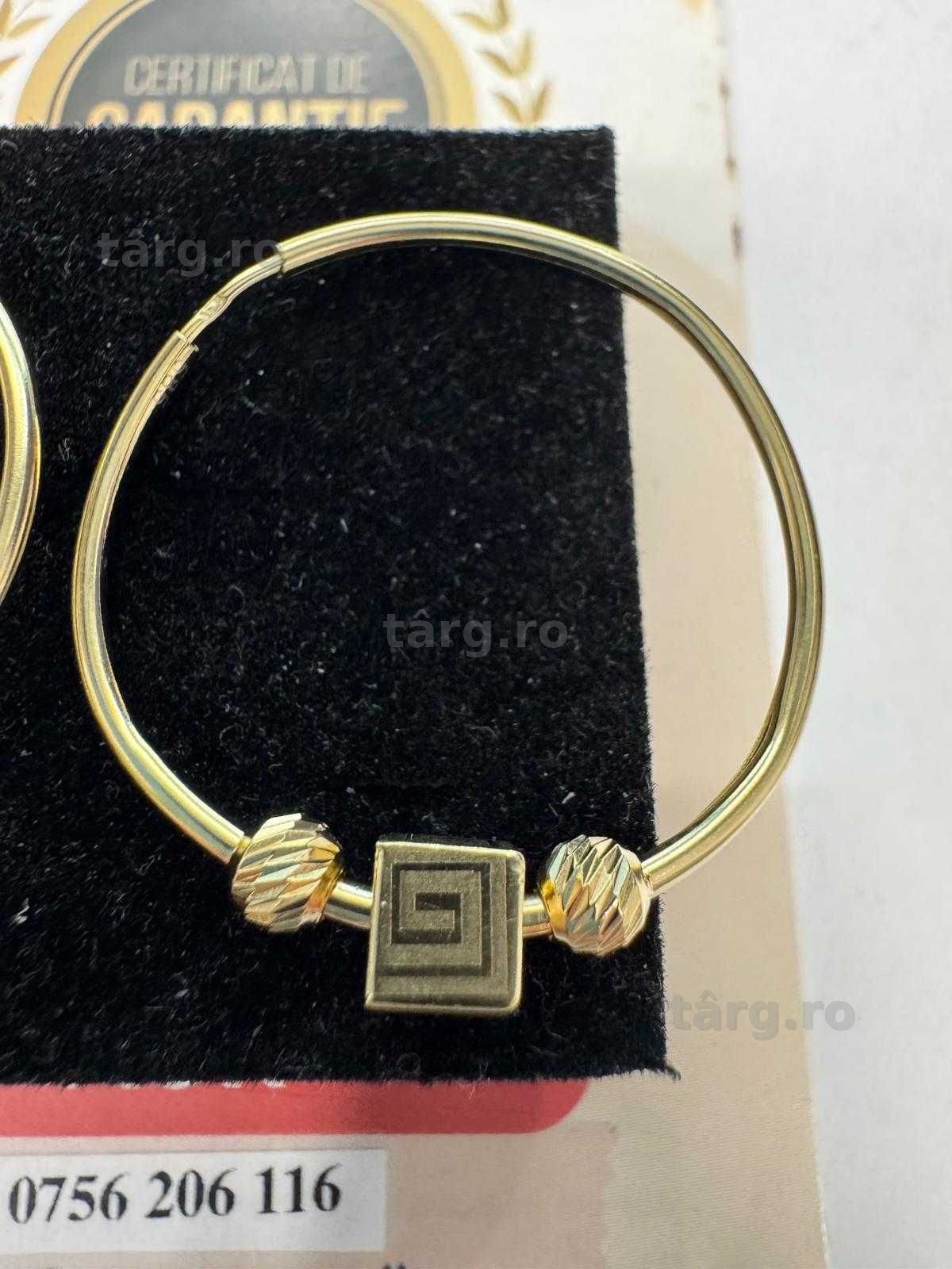 Cercei din aur 14k (70011.1/ 10 Pacurari 1) garantie 2 ani! 4