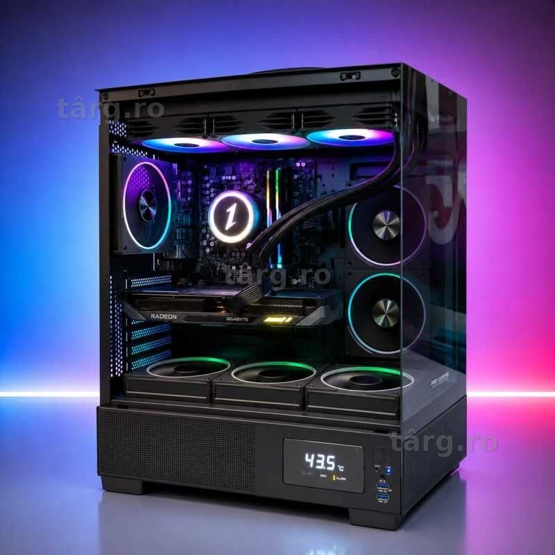 Calculator Gaming, AMD Ryzen 5 7600X, 32GB DDR5, NVMe 1TB, Placa Video AMD Radeon RX 9060 XT 8GB