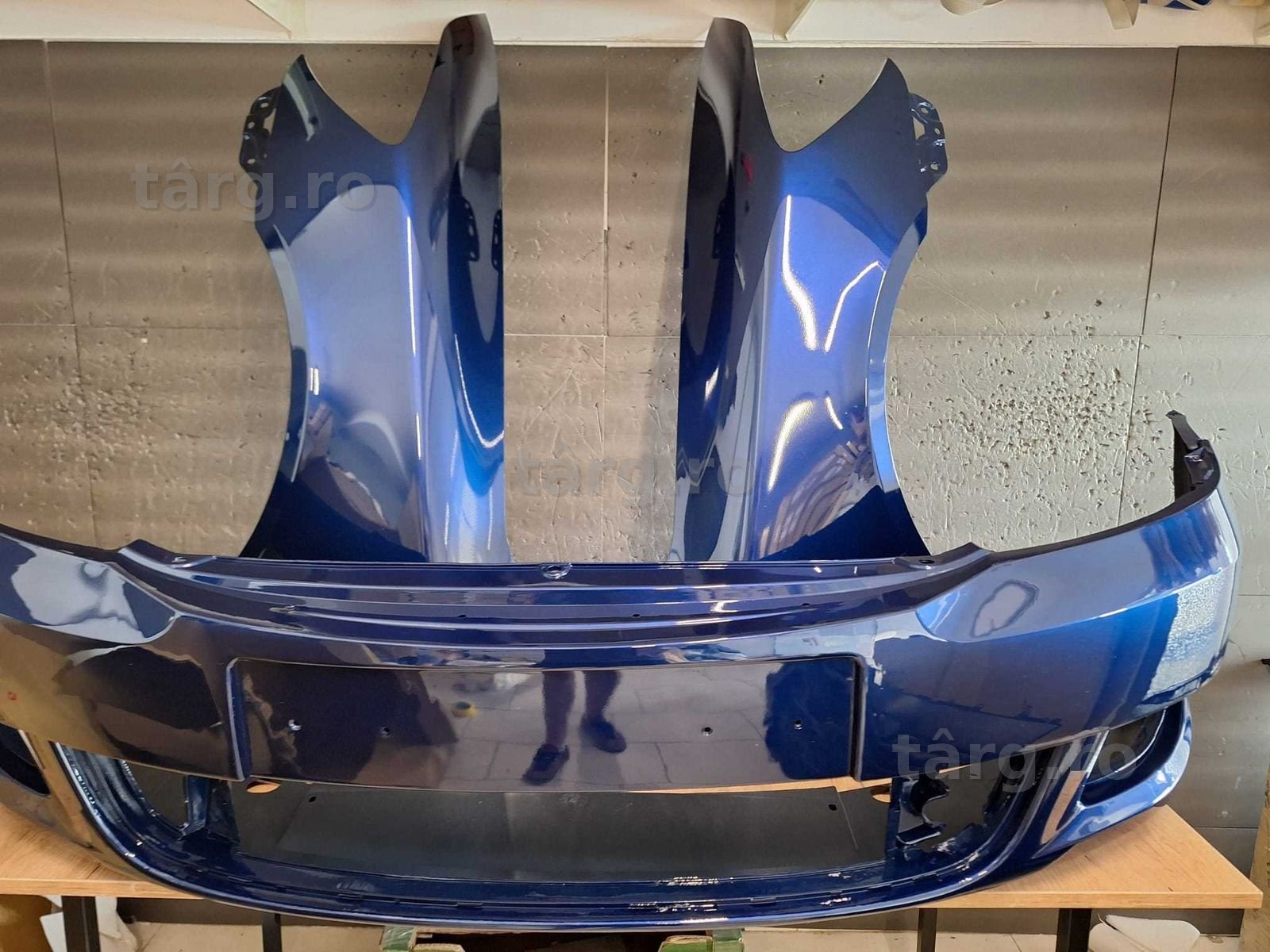 Bara & Aripa Fata Dreapta + Stanga Skoda Octavia 2 08-13 9462 Albastru